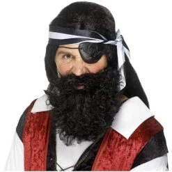 Smiffys Pirate Beard Black Brown Grey -Cosplay Equipment Store 1501