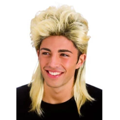 Wicked 80's Mullet Wig Blonde