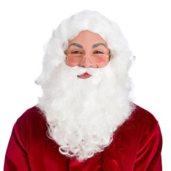 Wicked Deluxe Santa Set Wig Beard & Glasses