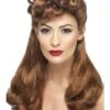 Smiffys Brown 40's Vintage Wig -Cosplay Equipment Store 40s auburn wig 1 85082109 d111 473f 8abd 37f4d85e4dbd