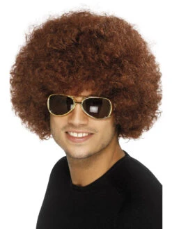 Smiffys Large Brown Afro Wig