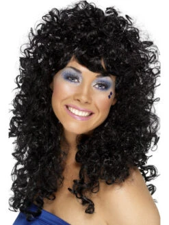 Smiffys Boogie Babe Wig Black