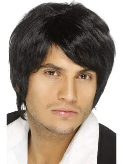 Smiffys Black Boy Band Wig