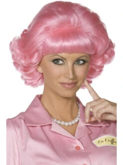 Smiffys Frenchy Pink Wig Grease