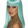 Smiffys Glamourama Long Aqua Blue Wig -Cosplay Equipment Store 42157