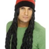 Smiffys Rasta Hat With Dreadlock Wig -Cosplay Equipment Store 42234