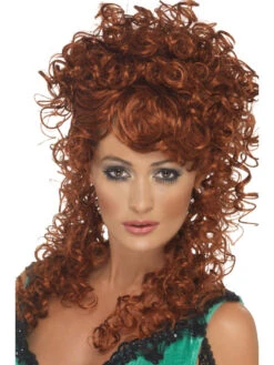 Smiffys Saloon Girl Wig Ginger