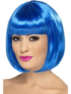 Smiffys Blue Partyrama Bob Wig