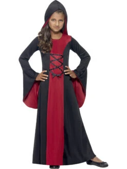 Smiffys Girls Red & Black Hooded Robe -Cosplay Equipment Store 43031 3
