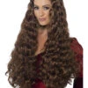 Smiffys Brown Medieval Princess Wig -Cosplay Equipment Store 43661
