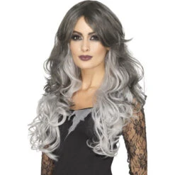 Smiffys Deluxe Gothic Bride Wig, Heat Resistant/Styleable