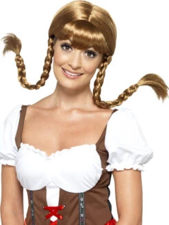 Smiffys Bavarian Babe Wig, Plaited