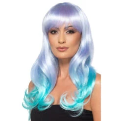 Smiffys Fashion Unicorn Pastel Wig, Wavy, Long