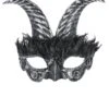 Smiffys Silver Masquerade Horned Mask