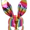 Smiffys Rainbow Metallic Bunny Mask -Cosplay Equipment Store 53041