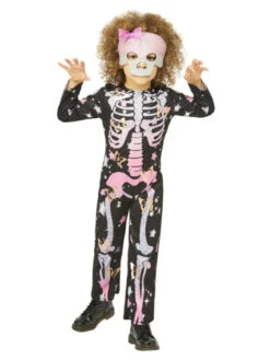 Smiffys Skeleton Rose Gold Sparkle Costume -Cosplay Equipment Store 56422 2