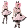 Pink Skelly Costume -Cosplay Equipment Store 701082 double