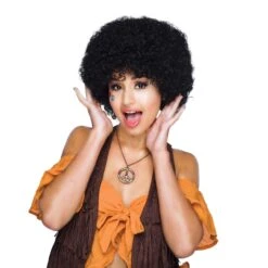 70s Afro Black Wig