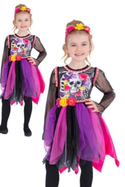 Smiffys Day Of The Dead Pom-Pom Costume