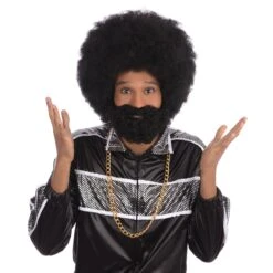 Afro Wig + Facial Hair