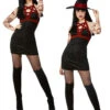 Smiffys Fever Satanic Witch Costume -Cosplay Equipment Store black satanic double