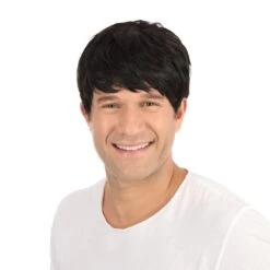 Short Mens Wig -Cosplay Equipment Store black short wig