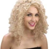 Wicked Curly Blonde Saloon Girl Wig -Cosplay Equipment Store blonde curly