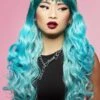 Smiffys Manic Panic® Mermaid Ombre Siren Wig -Cosplay Equipment Store blue curly