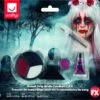 Smiffys Blood Drip Bride Cosmetic Kit, Aqua
