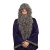 Wizard Wig & Beard Set Grey Bdgt(Bagged) -Cosplay Equipment Store bw573b