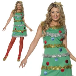 Smiffys Christmas Tree Ladies Costume