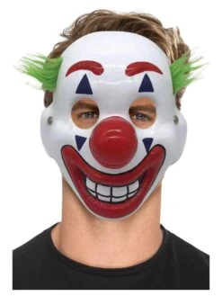 Smiffys Clown Mask, With Hair & Elastic Strap