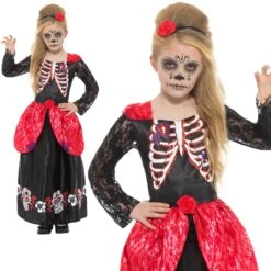 Smiffys Deluxe Day Of The Dead Girl Costume