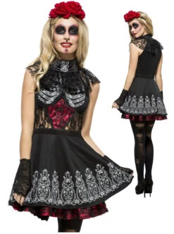 Smiffys Day Of The Dead Dress Outfit