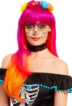 Smiffys Day Of The Dead Wig