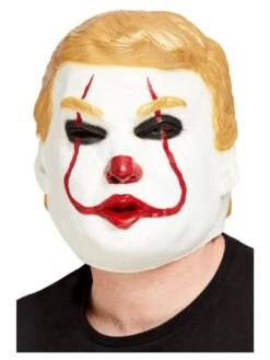 Smiffys Clown President Overhead Mask, Latex