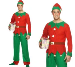 Smiffys Mens Elf Costume