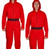 Wicked Hooded Jumpsuit With Belt -Red -Cosplay Equipment Store em 3285 double
