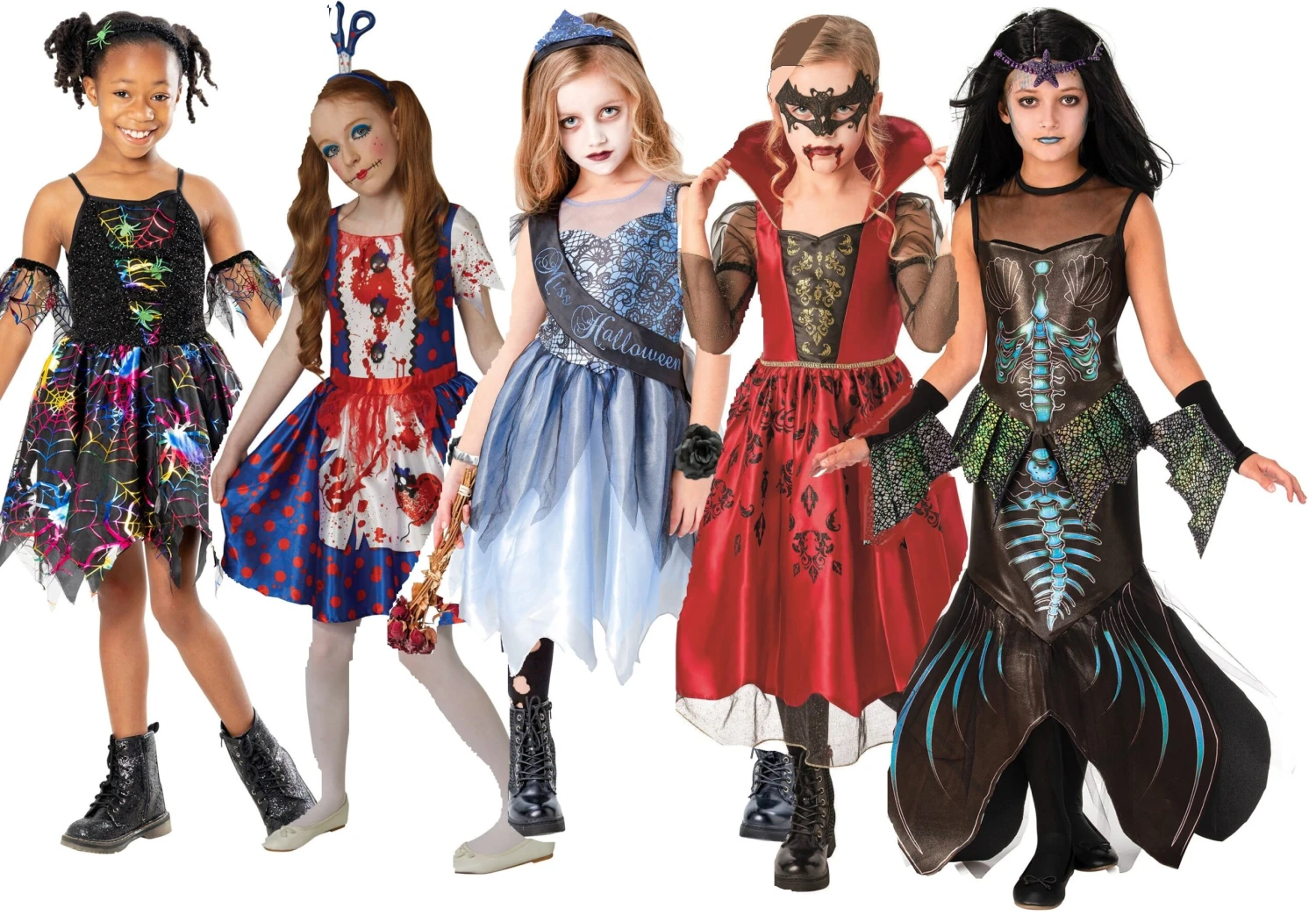 Girls Halloween Variation 3 Girls Halloween Variation