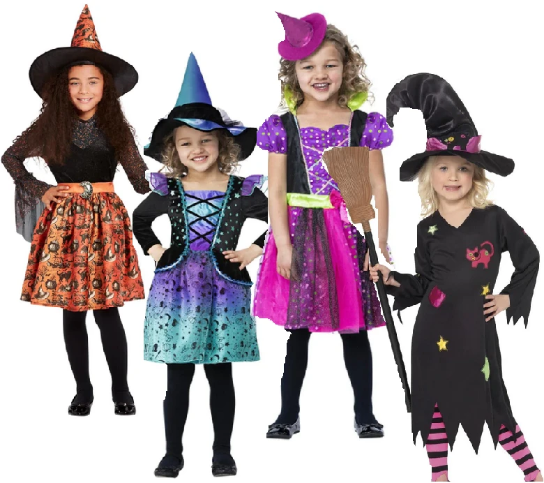 Smiffys Kids Witch Costume 3 Smiffys Kids Witch Costume