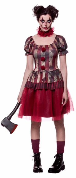 Wicked Vintage Circus Clown -Cosplay Equipment Store hf 5146