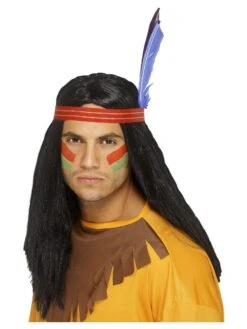 Smiffys Native American Inspired Brave Wig, Black