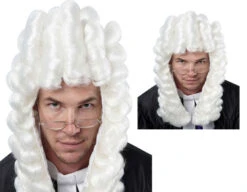 Wicked White Judge Court Wig