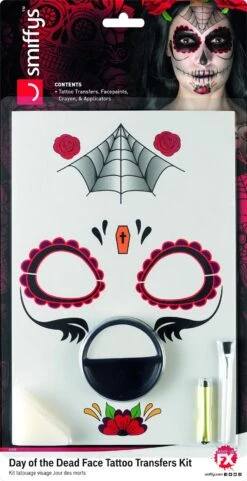 Smiffys Day Of The Dead Make Up -Cosplay Equipment Store kit 2