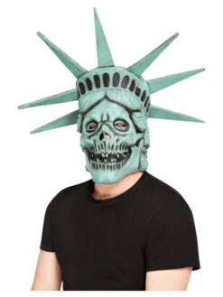 Smiffys Liberty Skull Overhead Mask, Latex