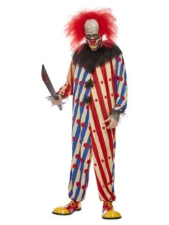 Smiffys Mens Halloween Clown -Cosplay Equipment Store mens creepy clown bee10fac 3e8b 447f 9200 be71d95f2846