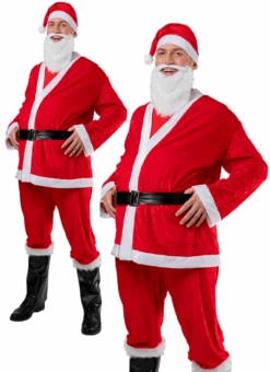 Wicked 6pc Deluxe Velour Santa Suit