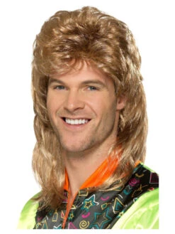 Smiffys Light Brown Mullet Wig