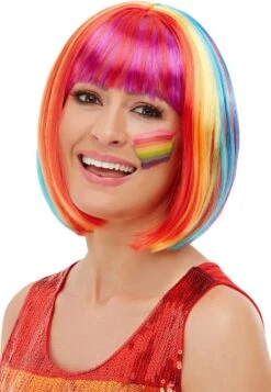 Smiffys Rainbow Bob Wig