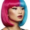 Smiffys Manic Panic®Blue Valentine Glam Doll Wig -Cosplay Equipment Store red blue wig